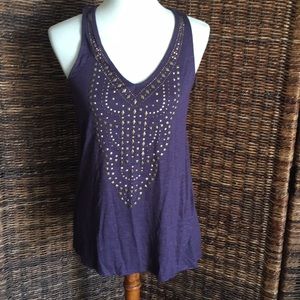 Knox rose studded tank top